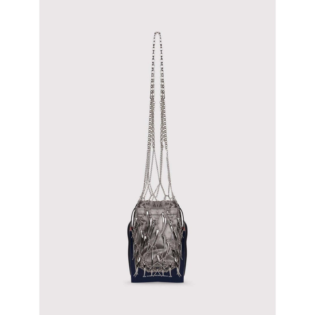 Sac Filet Tissé - Vert Argent - Femme