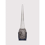 Sac Filet Tissé - Vert Argent - Femme