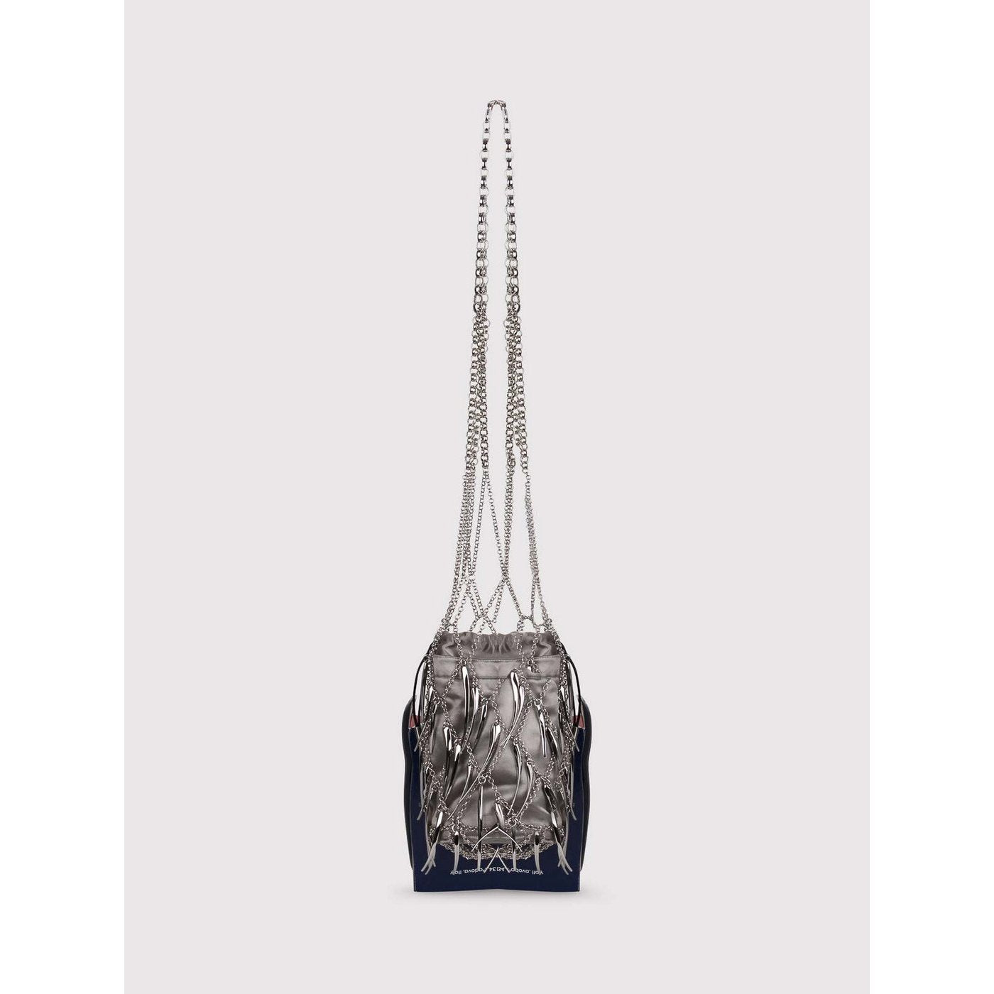 Sac Filet Tissé - Vert Argent - Femme