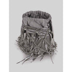 Sac Filet Tissé - Vert Argent - Femme