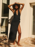 Vestido Largo Black Knot