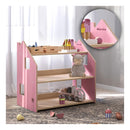 Étagère À Jouets – Bleu Clair & Rose