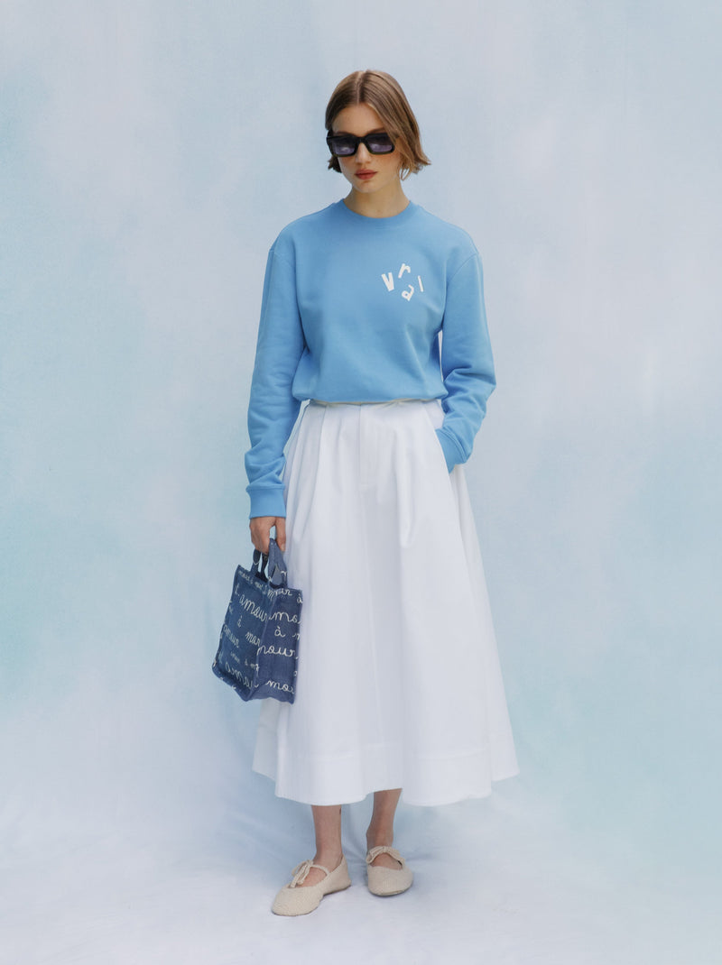Mini cabas AMOUR jacquard denim