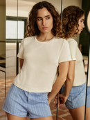 Nueva camiseta blanquecina profunda | NOO