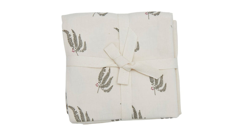 Lot De 2 Langes  - Fougère Vert Pin