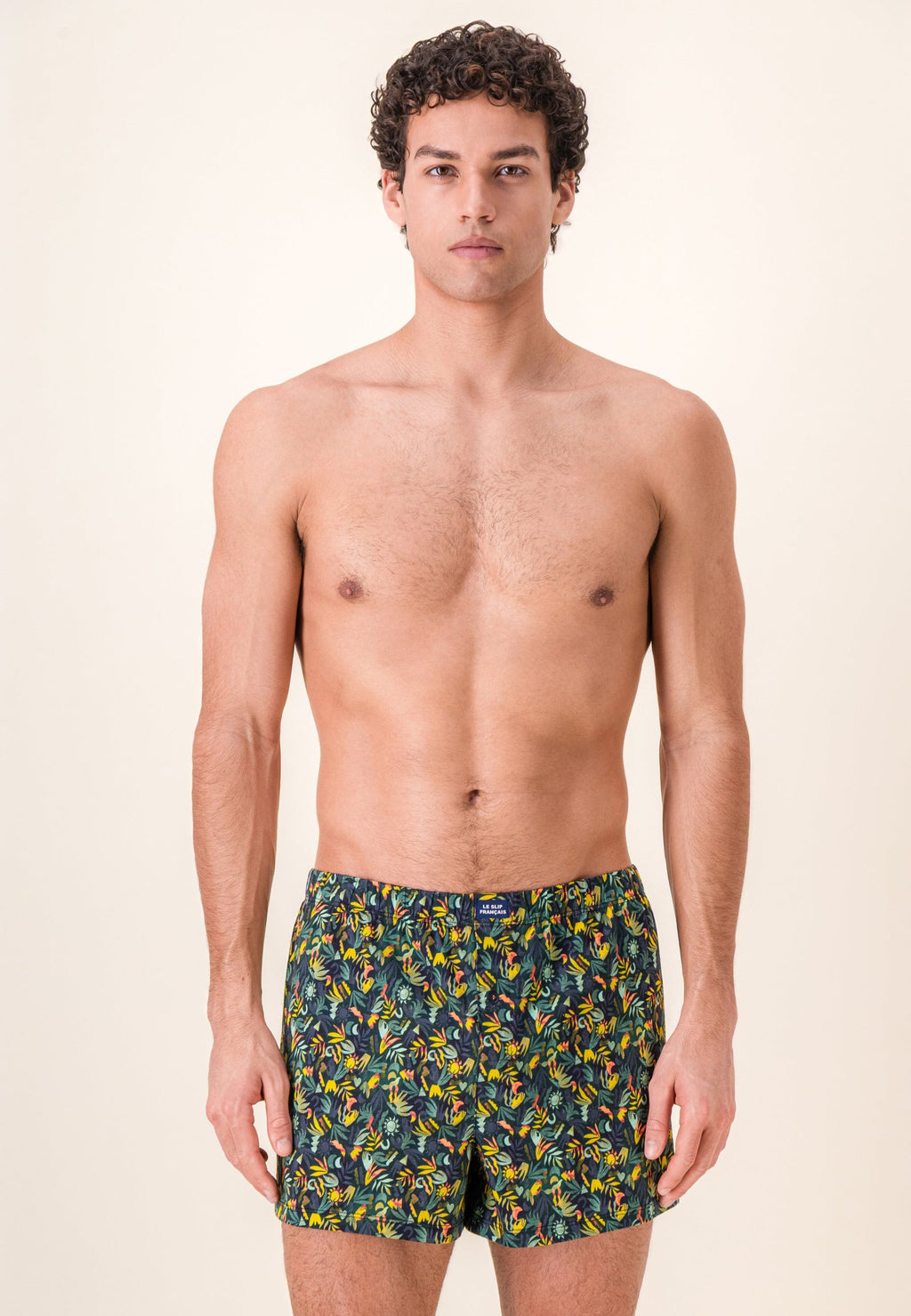 Fredo Jungle Cotton Jersey Boxers - Veronese Khaki