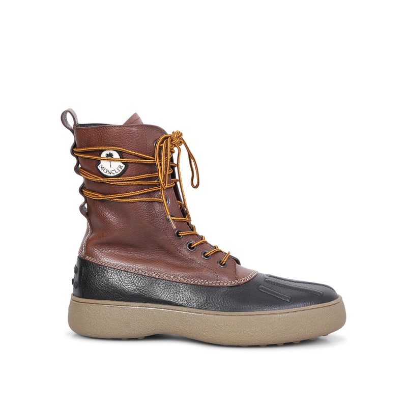 Bottes - Tod'S X Moncler X Palm Angels Leather  - Brown