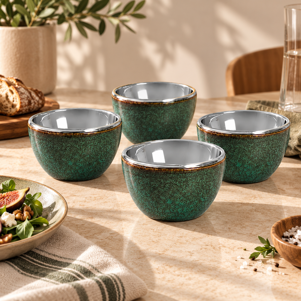 Sauter - Set de 4 boles Frosty Cups - Porcelana - Verde