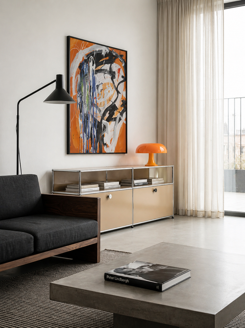 Urban Buffet À Portes Battantes - Beige