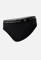 Slip A Vita Alta In Cotone - Nero