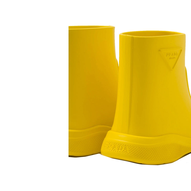Bottes - Prada Logo Rubber  - Yellow