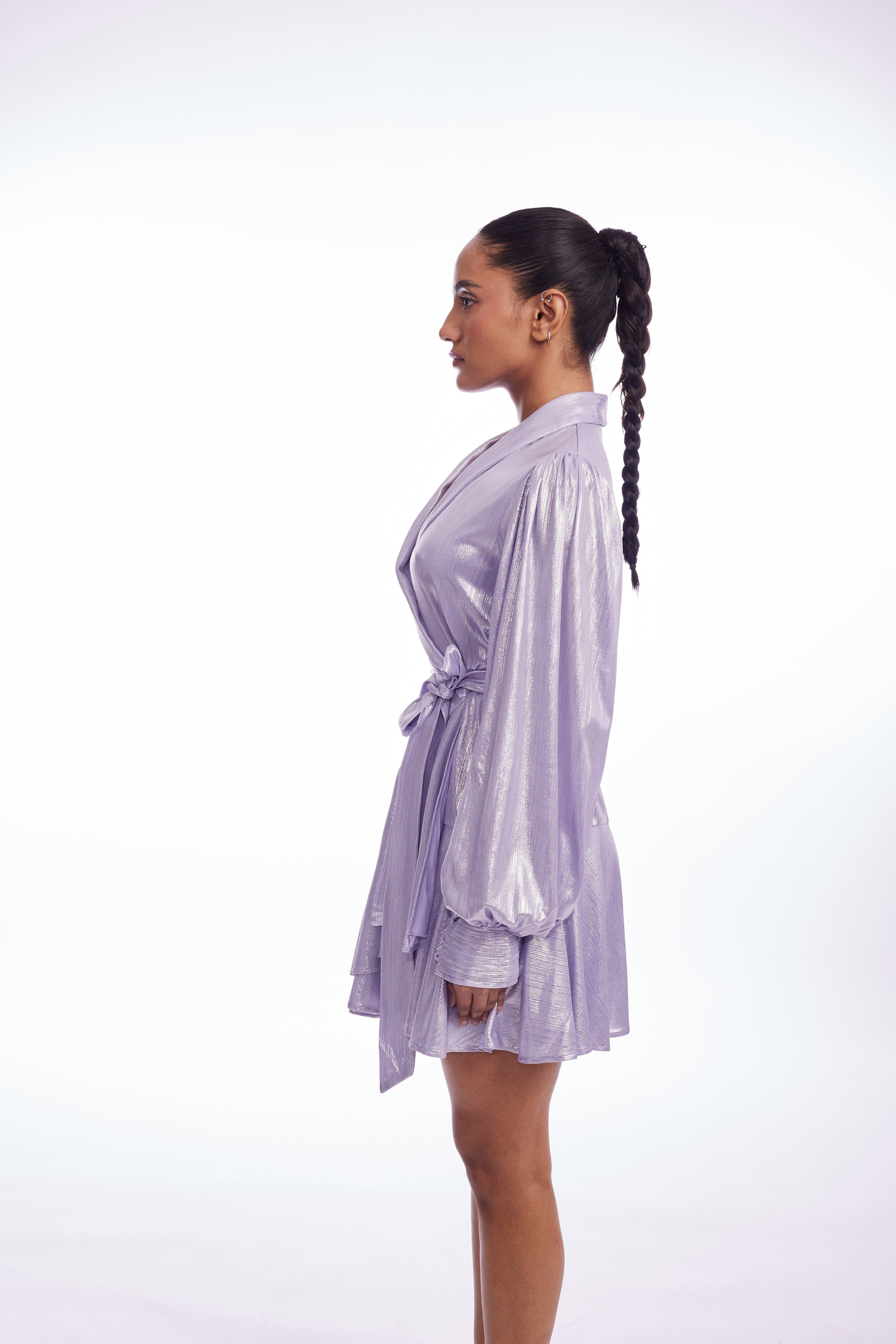 Robe Zina - Lila Metallic
