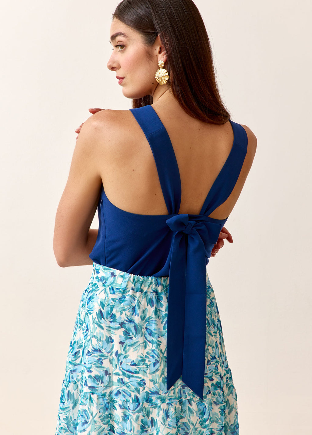 Deep Blue Daphne Top