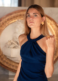 Deep Blue Daphne Top