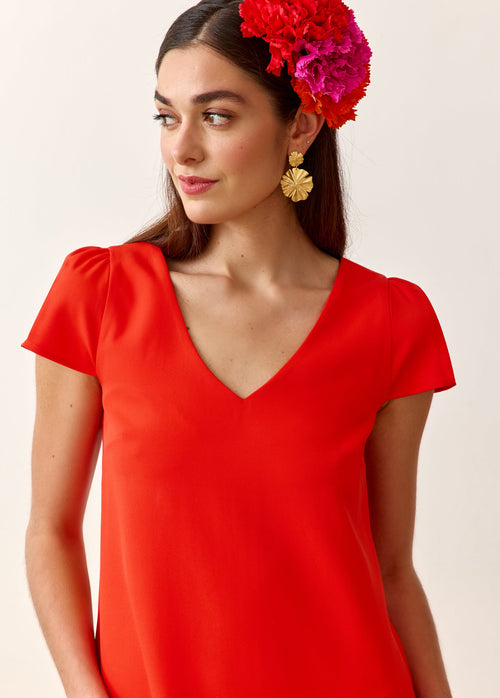 Robe Arlo Rouge Orangé