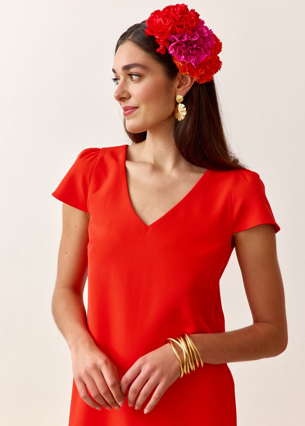 Orange Red Arlo Dress