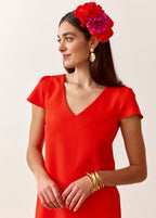 Orange Red Arlo Dress