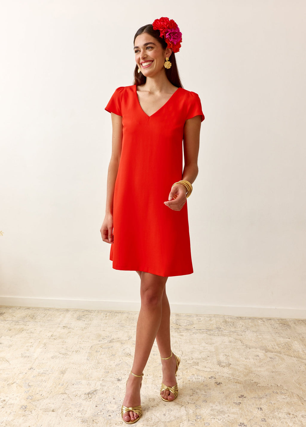 Orange Red Arlo Dress