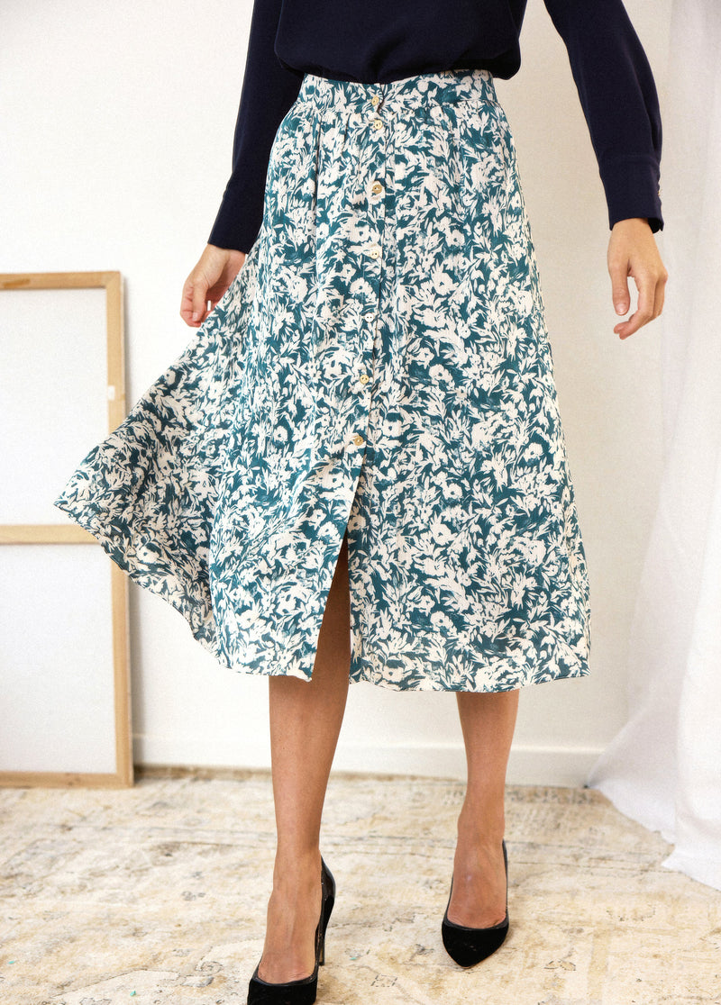 Emma Green Print Skirt