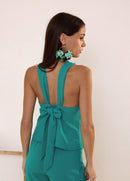 Top Daphne Emerald Green