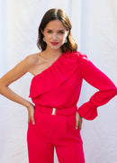 Top Simone Rose Framboise