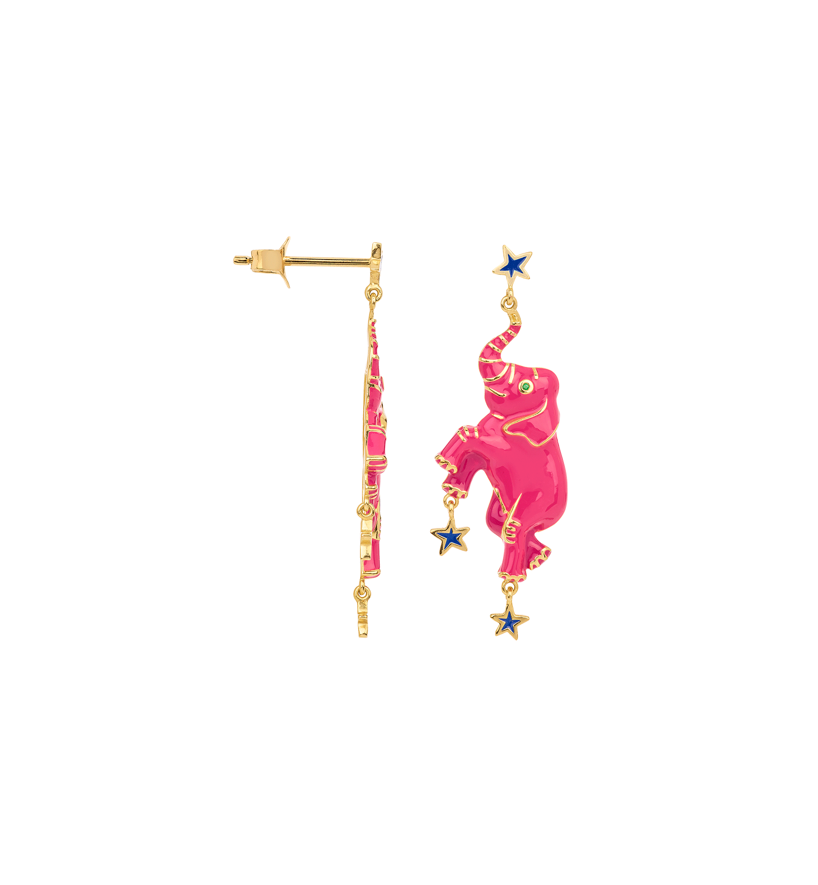 Puce D'Oreille Pink Elephant (À L'Unité)