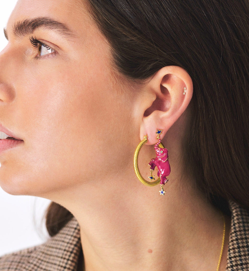 Puce D'Oreille Pink Elephant (À L'Unité)