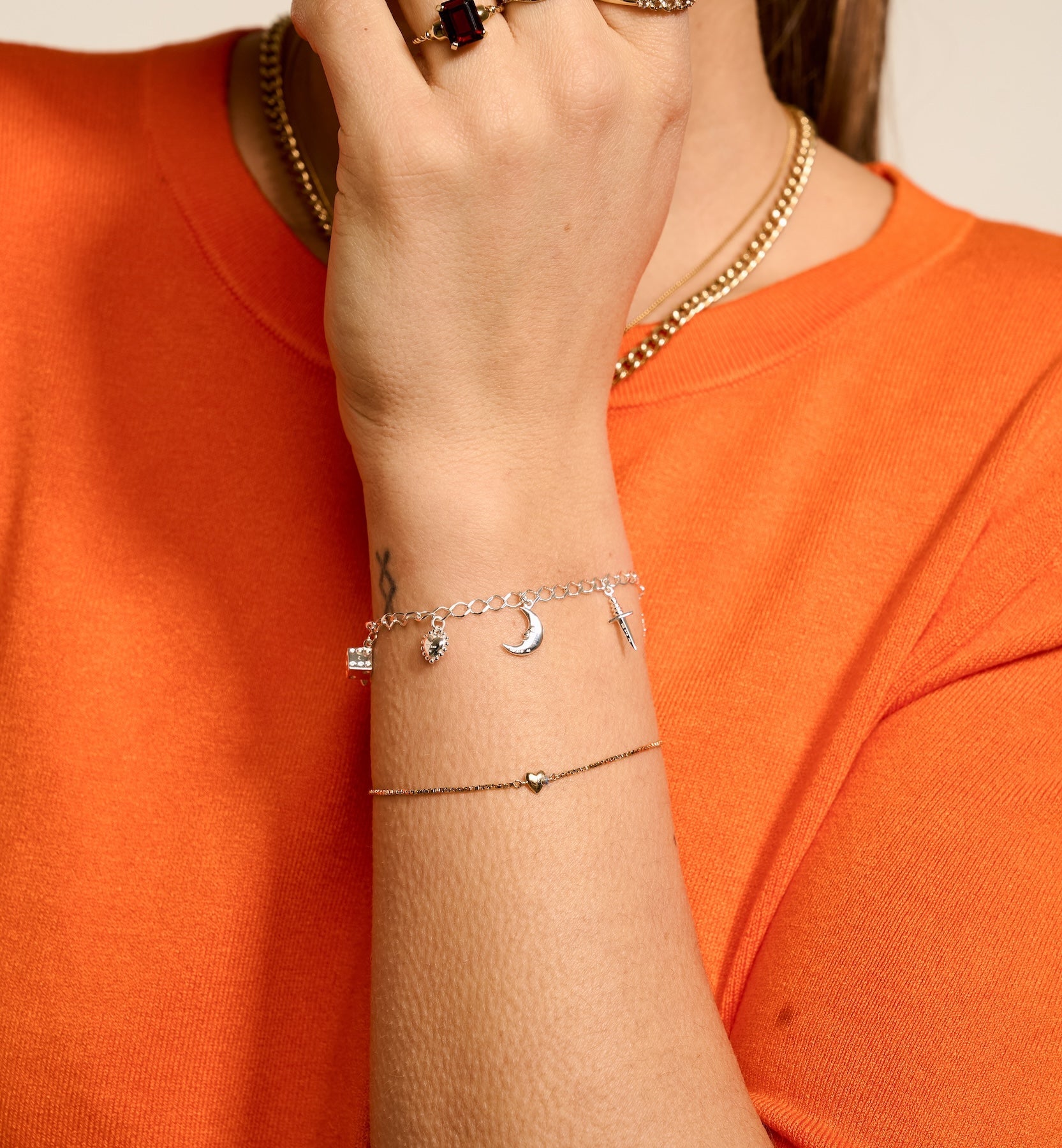 Bracelet Rombo Uni Argenté