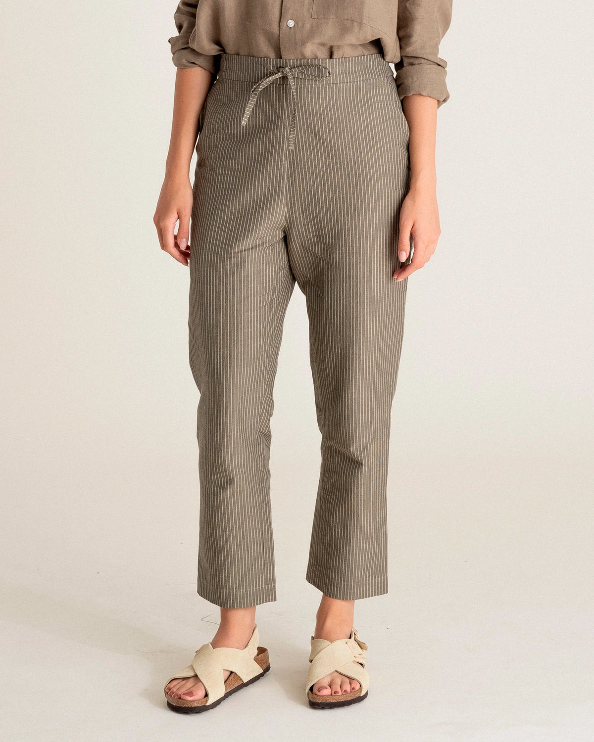 Pantalon Jaipur Warm Gray Stripes