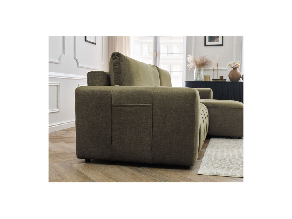 Arsene - Canapé D'Angle Réversible Convertible Coffre - Velours