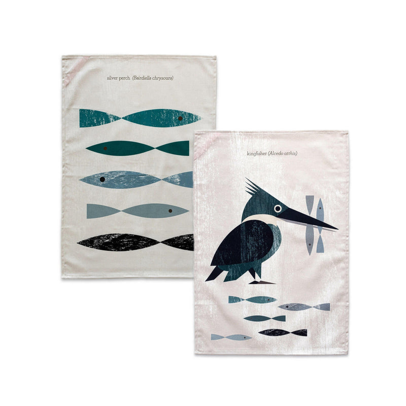 Paño de cocina Kingfisher (2 piezas) - Multicolor