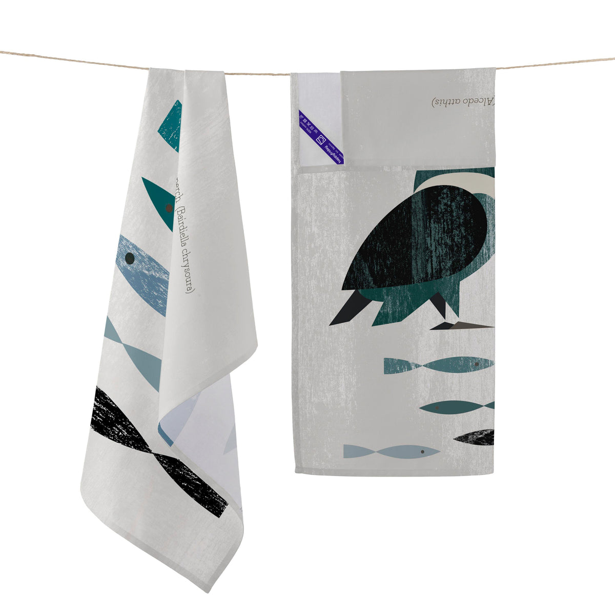 Strofinaccio (2 Pezzi) Kingfisher - Multicolore