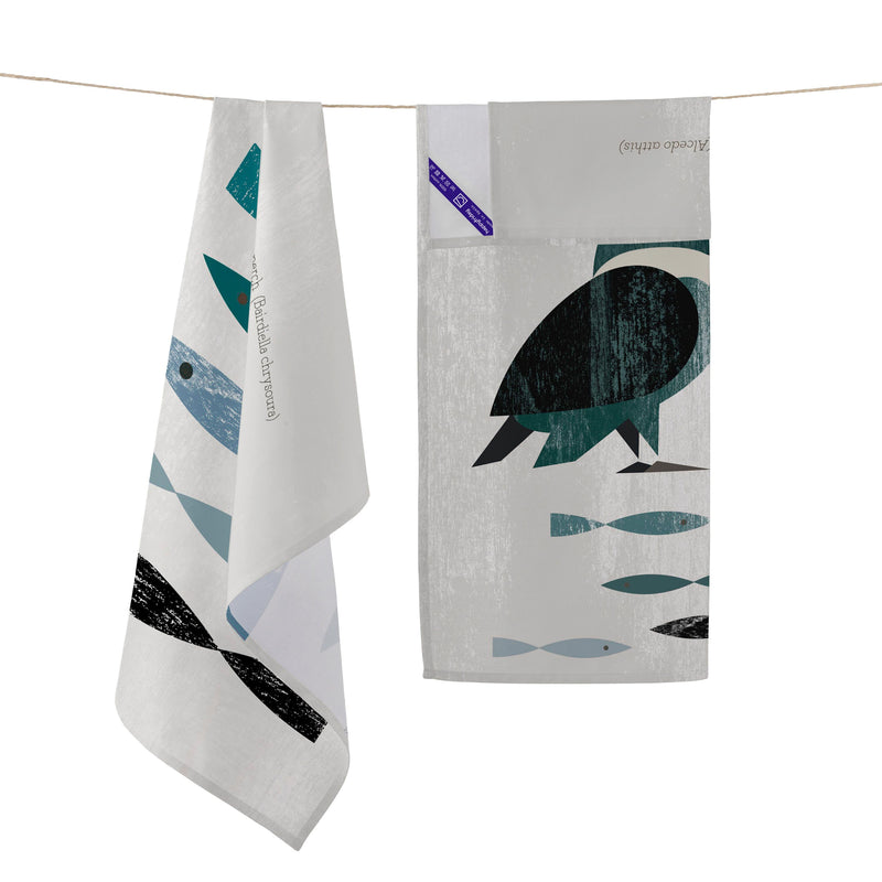 Paño de cocina Kingfisher (2 piezas) - Multicolor