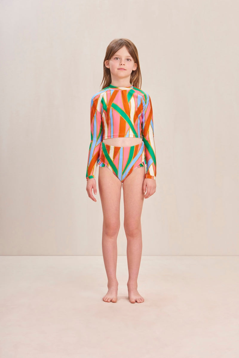 Set - Kids Mary - Vintage Stripe Print