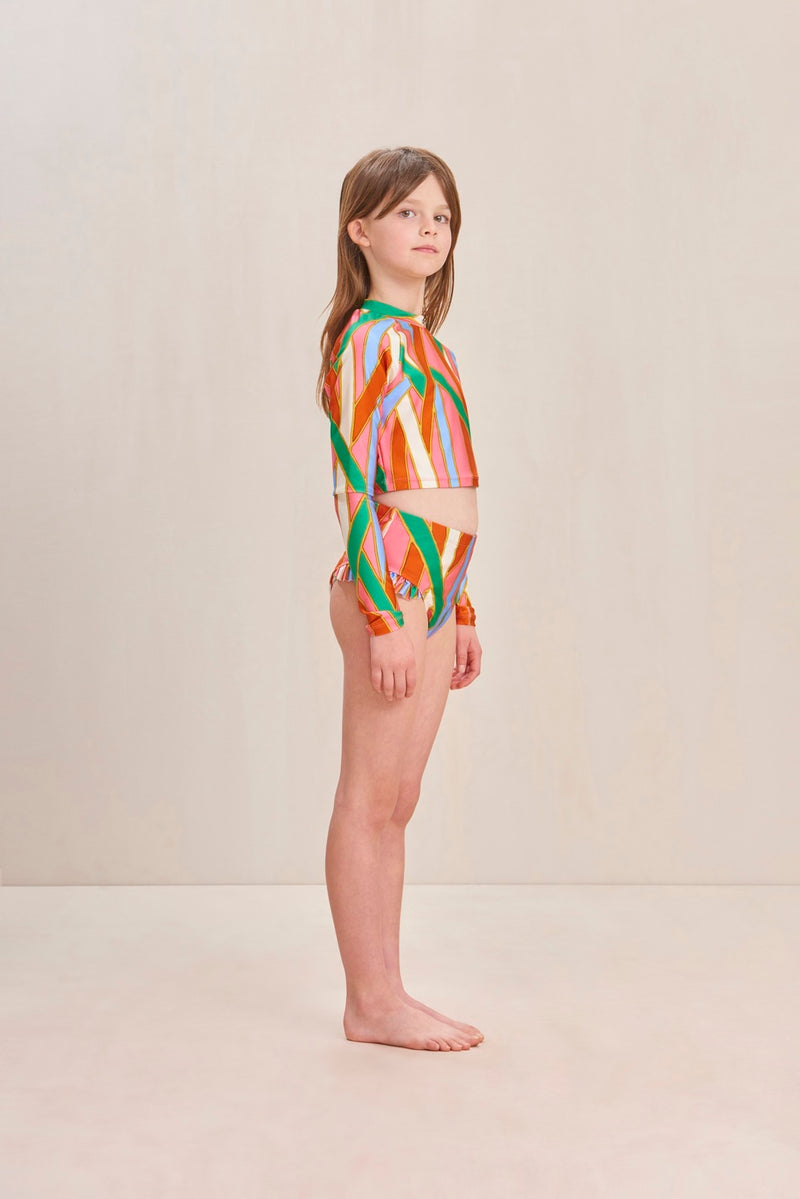 Set - Kids Mary - Vintage Stripe Print