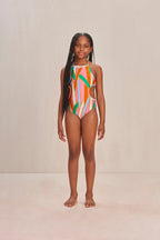 Bañador de Una Pieza Eve - Vintage Stripe Print