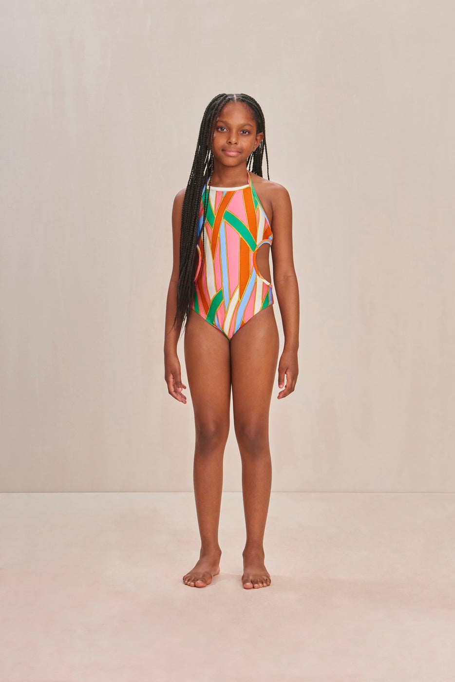 Bañador de Una Pieza Eve - Vintage Stripe Print