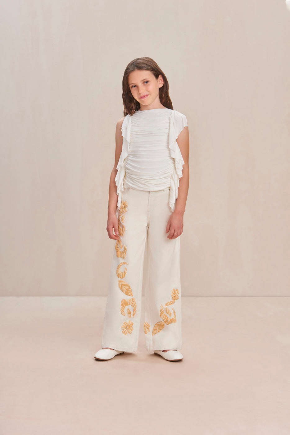 Kids Trousers - Indu Ecru
