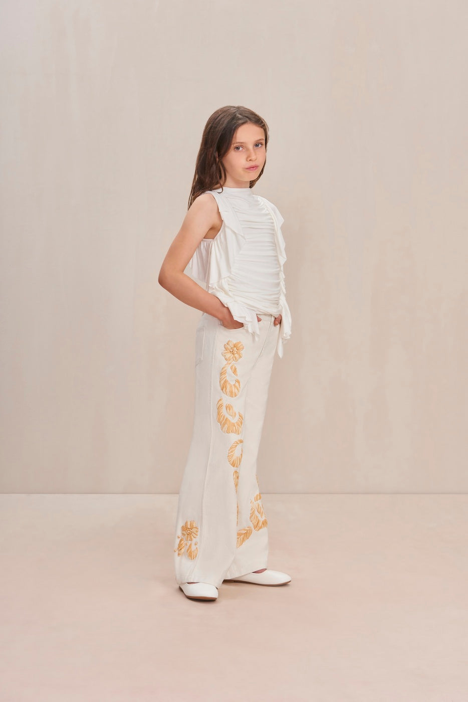 Kids Trousers - Indu Ecru