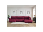 Arsene - Panoramic Sofa Bed with Storage - Velvet - Left-hand Corner