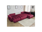 Arsene - Panoramic Sofa Bed with Storage - Velvet - Left-hand Corner