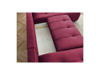 Arsene - Panoramic Sofa Bed with Storage - Velvet - Left-hand Corner
