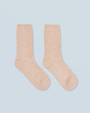 Chaussettes Mi-Hautes À Cotes H24 - Beige Chiné - Mixte