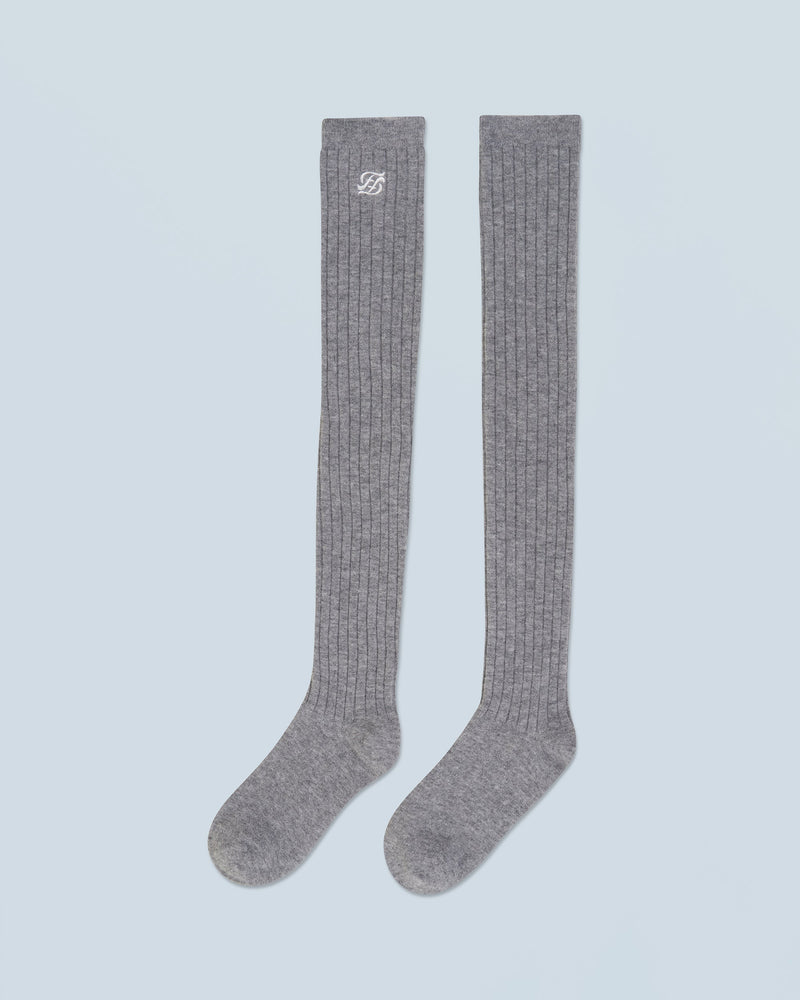 Chaussettes Hautes H24 - Gris Chiné Foncé - Mixte