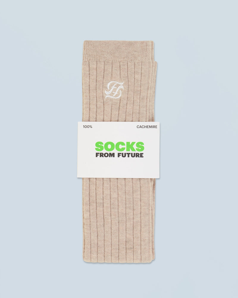 Chaussettes Hautes H24 - Beige Chiné - Mixte