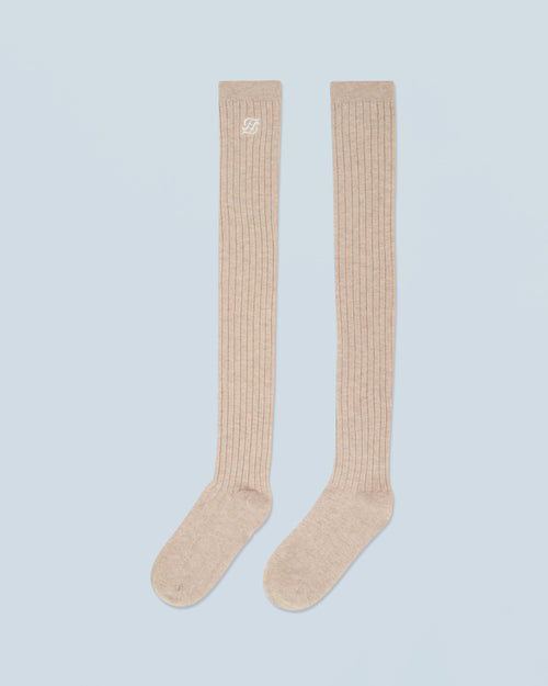 Chaussettes Hautes H24 - Beige Chiné - Mixte