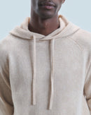 Pull Hoodie Oversize Léger H24 - Beige Chiné - Homme