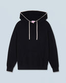 Pull Hoodie Liserets Contrastes Léger H24 - Noir - Homme