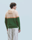 Pull Hoodie Color Block H24 - Forest Green - Homme