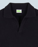 Pull Col Polo H24 - Homme - Noir